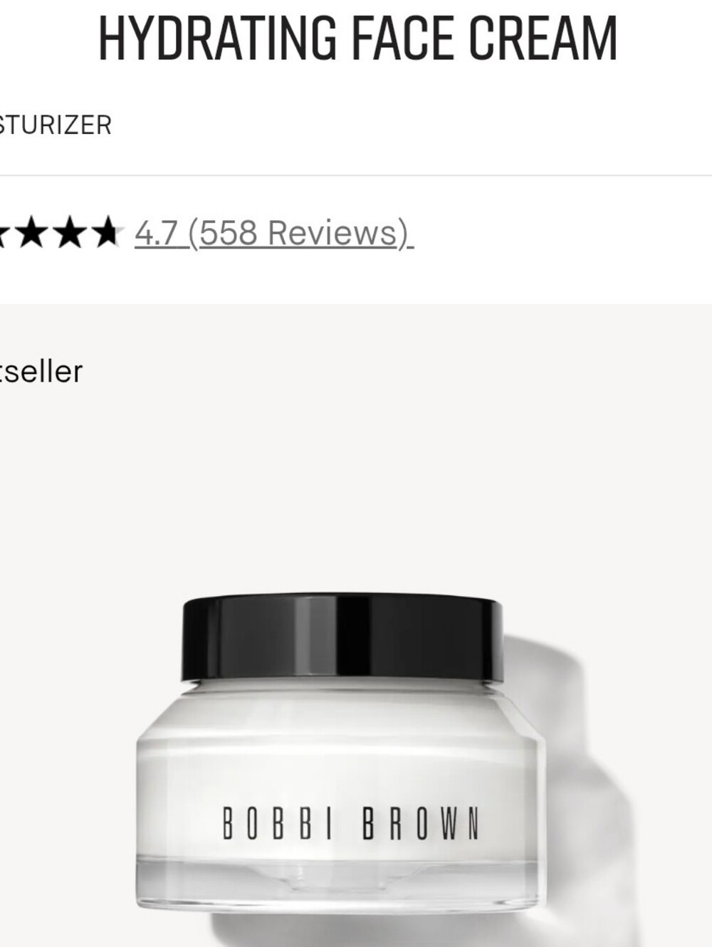 NEW Bobbi Brown Hydrating Face Cream